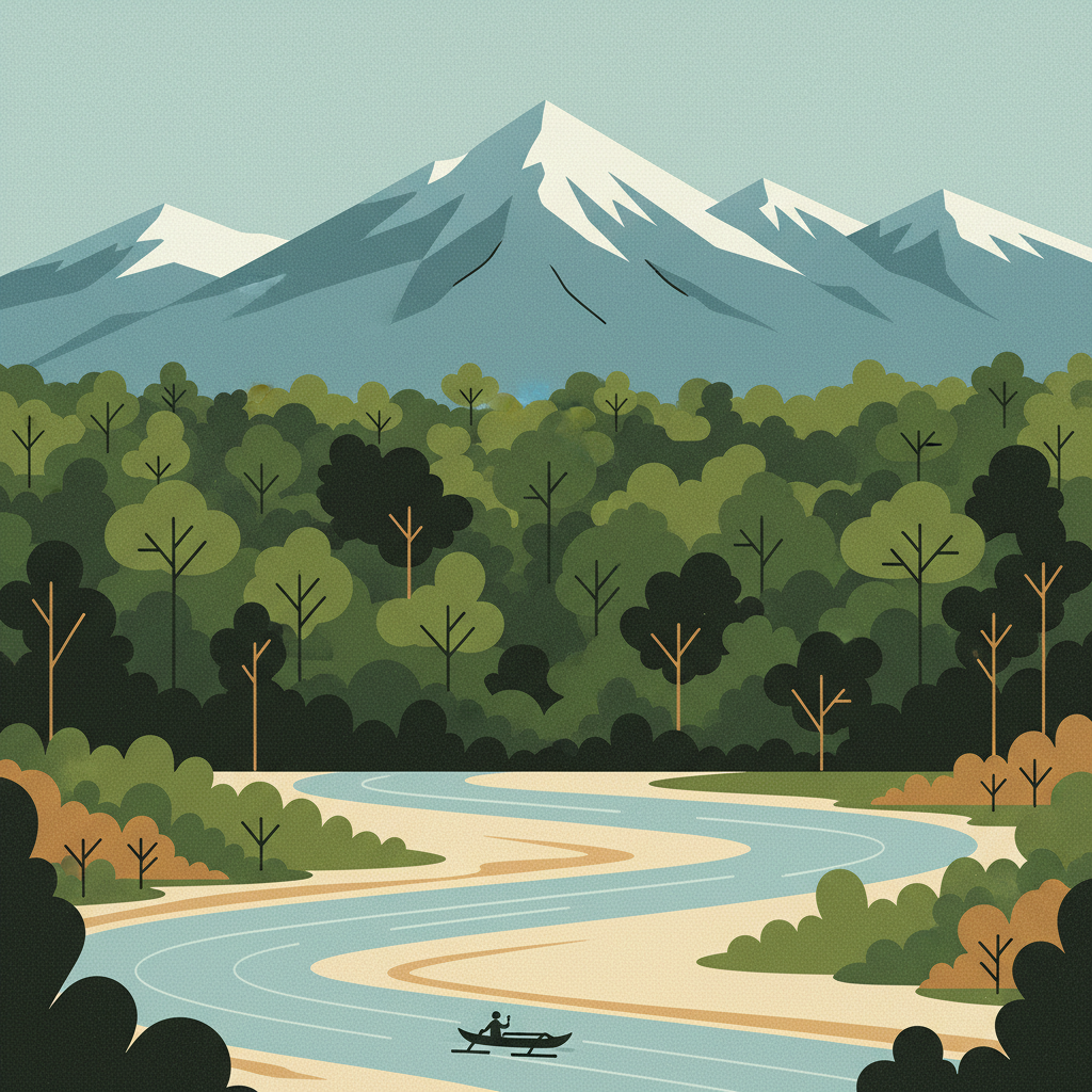 Lorentz National Park — illustrated travel poster