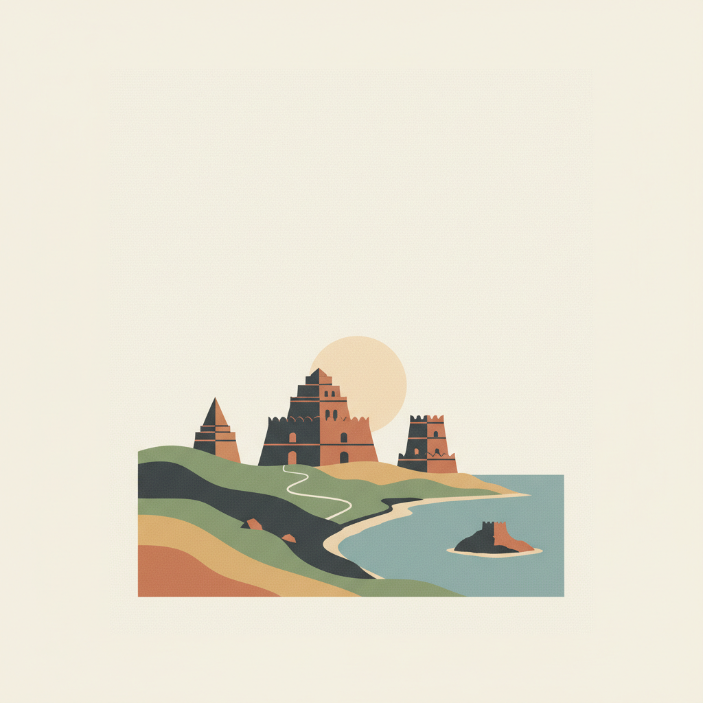 Maratha Military Landscapes of India — illustrated travel poster