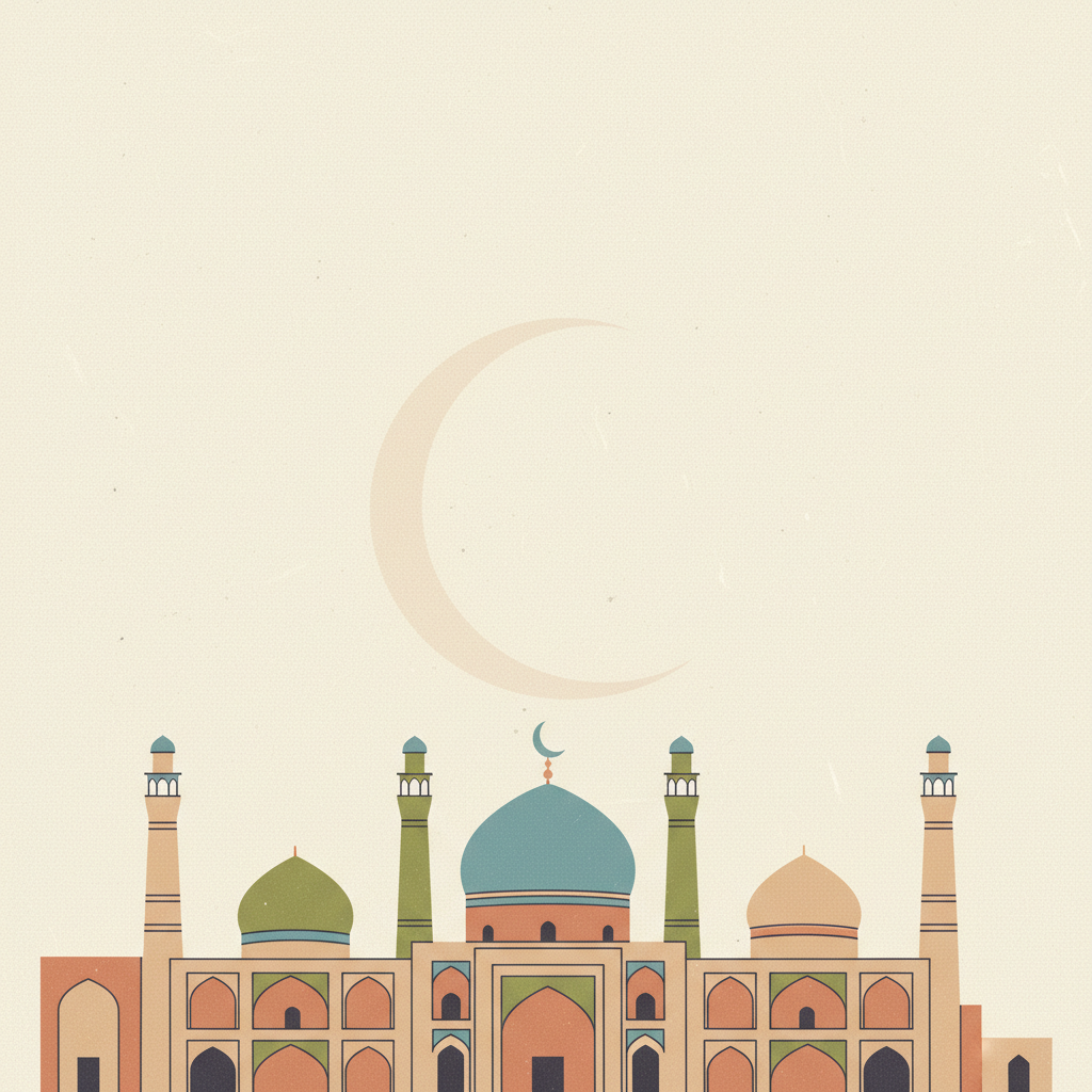 Masjed-e Jāmé of Isfahan — illustrated travel poster