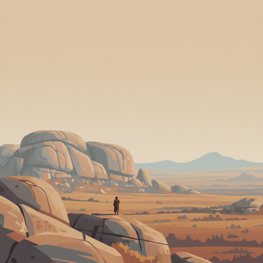 Matobo Hills — illustrated travel poster