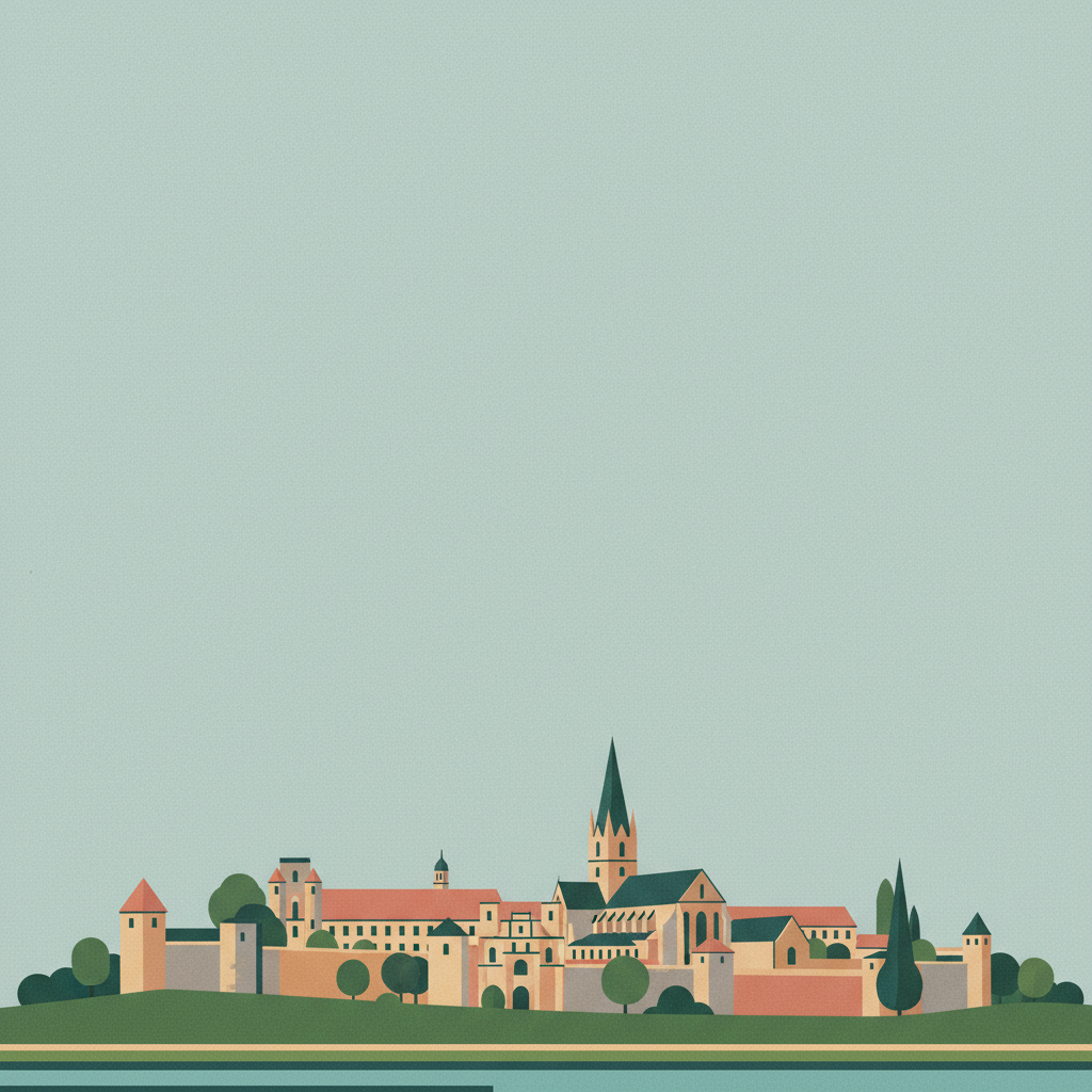 Maulbronn Monastery Complex — illustrated travel poster