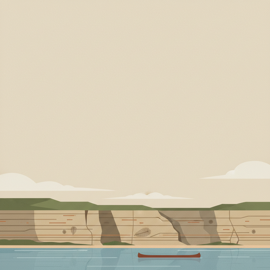 Miguasha National Park — illustrated travel poster