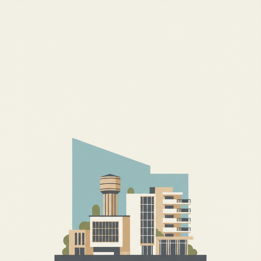 Modernist Kaunas: Architecture of Optimism, 1919-1939 — illustrated travel poster