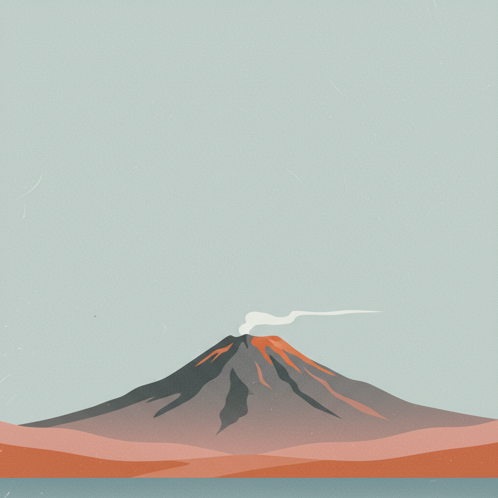 Mount Etna — illustrated travel poster