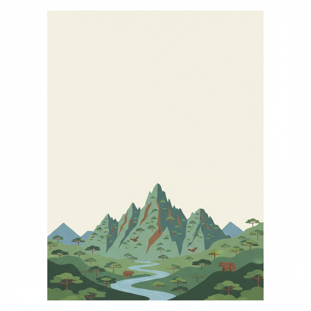 Mount Hamiguitan Range Wildlife Sanctuary — illustrated travel poster