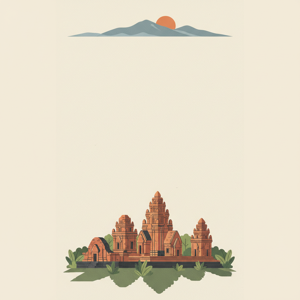 My Son Sanctuary — illustrated travel poster