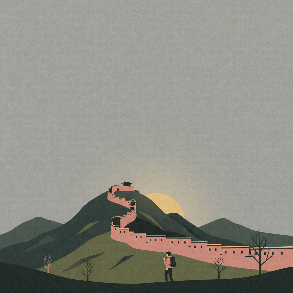 Namhansanseong — illustrated travel poster