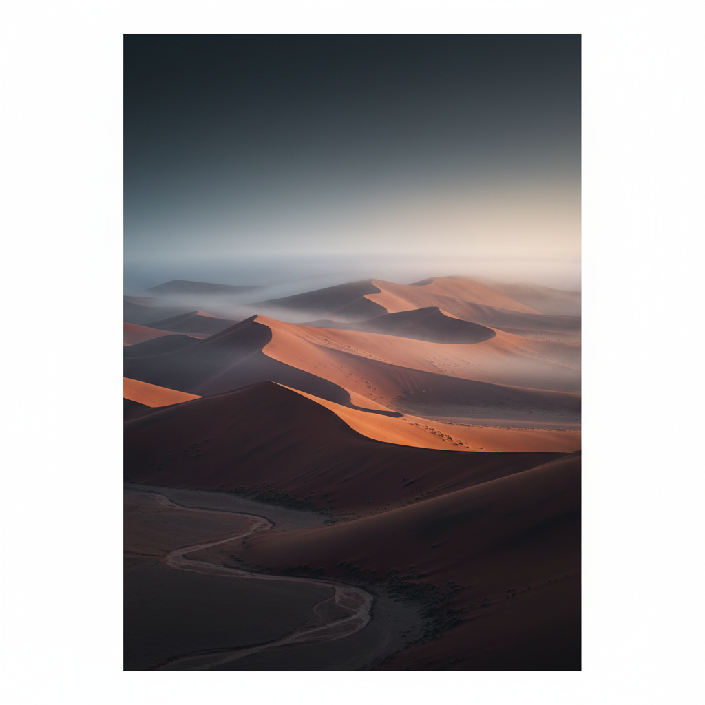 Namib Sand Sea — illustrated travel poster