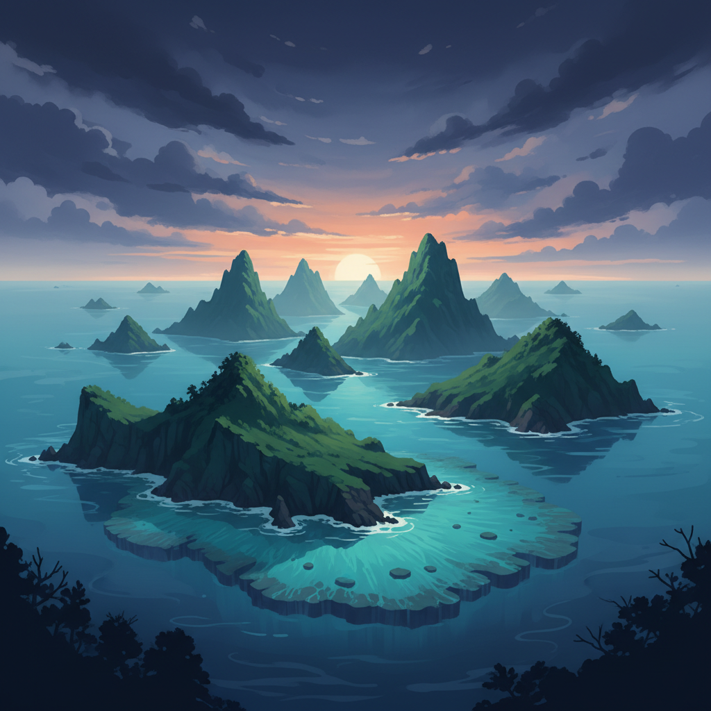 Ogasawara Islands — illustrated travel poster