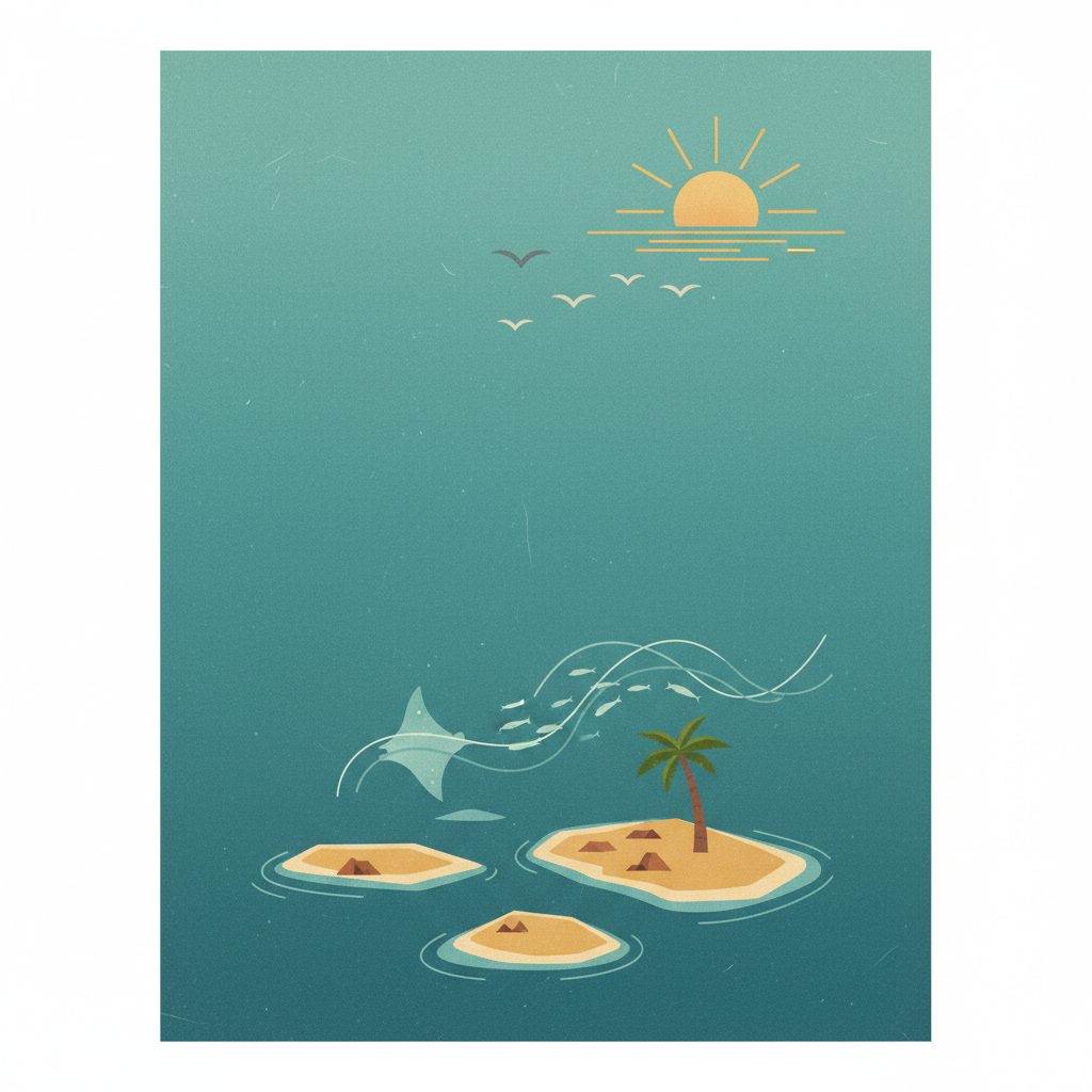 Phoenix Islands Protected Area — illustrated travel poster
