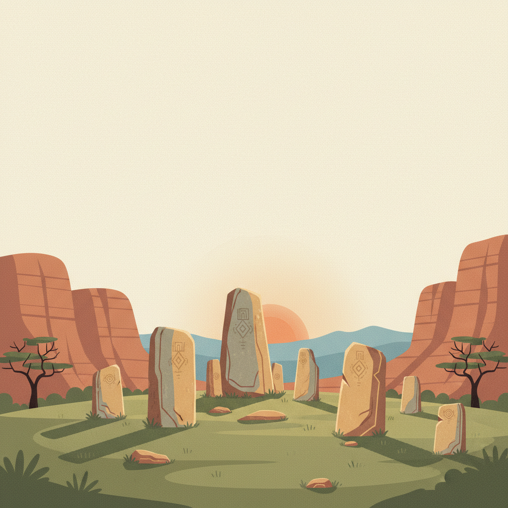 Phu Phrabat, a testimony to the Sīma stone tradition of the Dvaravati period — illustrated travel poster