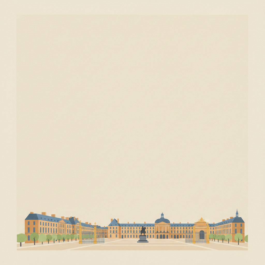 Place Stanislas, Place de la Carrière and Place d'Alliance in Nancy — illustrated travel poster