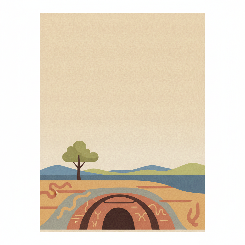 Prehistoric Caves of Yagul and Mitla in the Central Valley of Oaxaca — illustrated travel poster