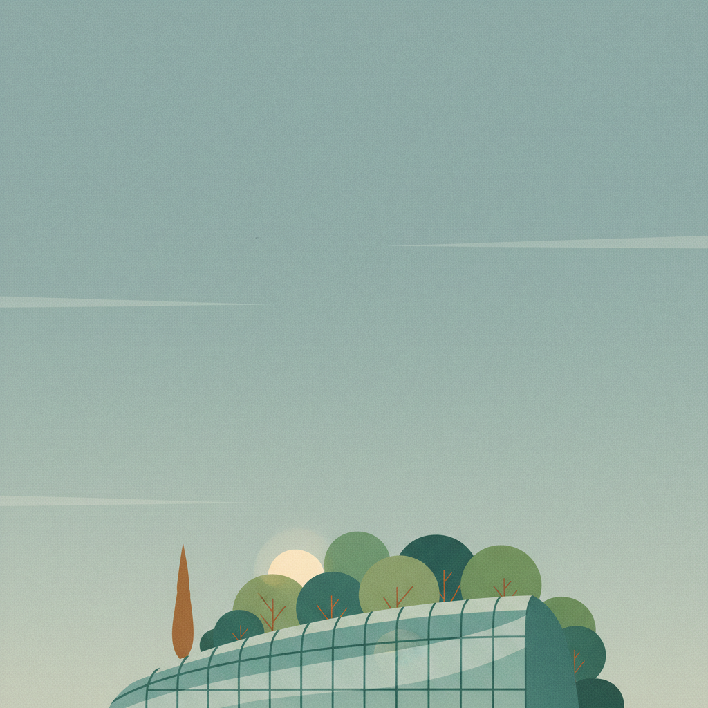 Royal Botanic Gardens, Kew — illustrated travel poster
