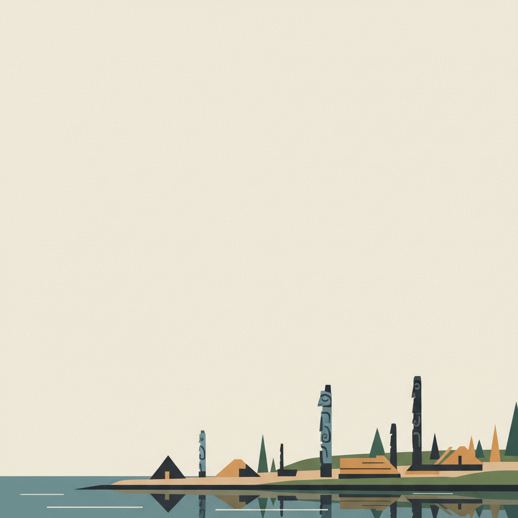 S<U>G</U>ang Gwaay — illustrated travel poster