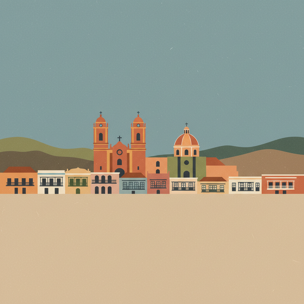 San Cristóbal de La Laguna — illustrated travel poster
