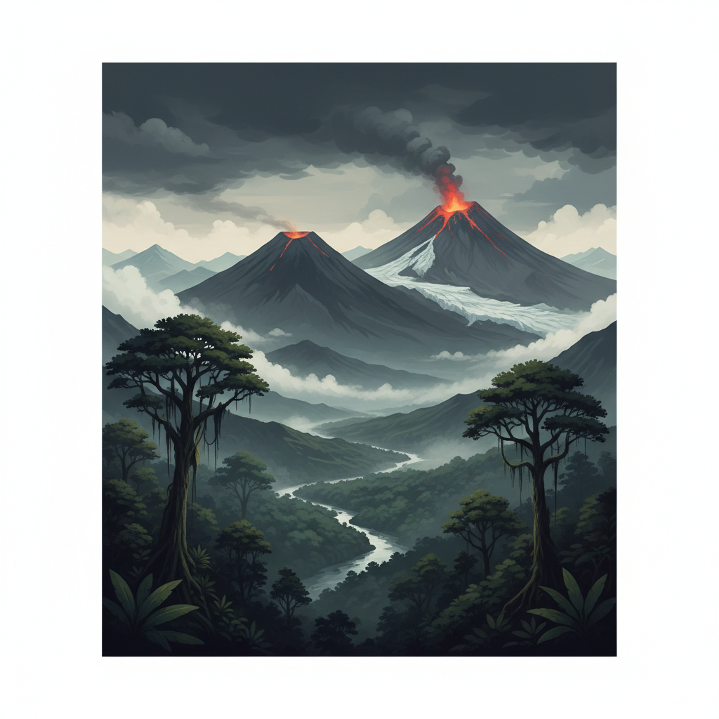 Sangay National Park — illustrated travel poster