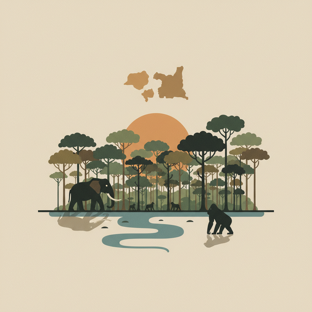 Sangha Trinational — illustrated travel poster