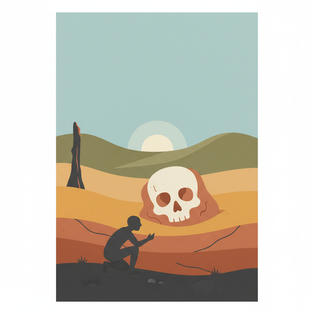 Sangiran Early Man Site — illustrated travel poster