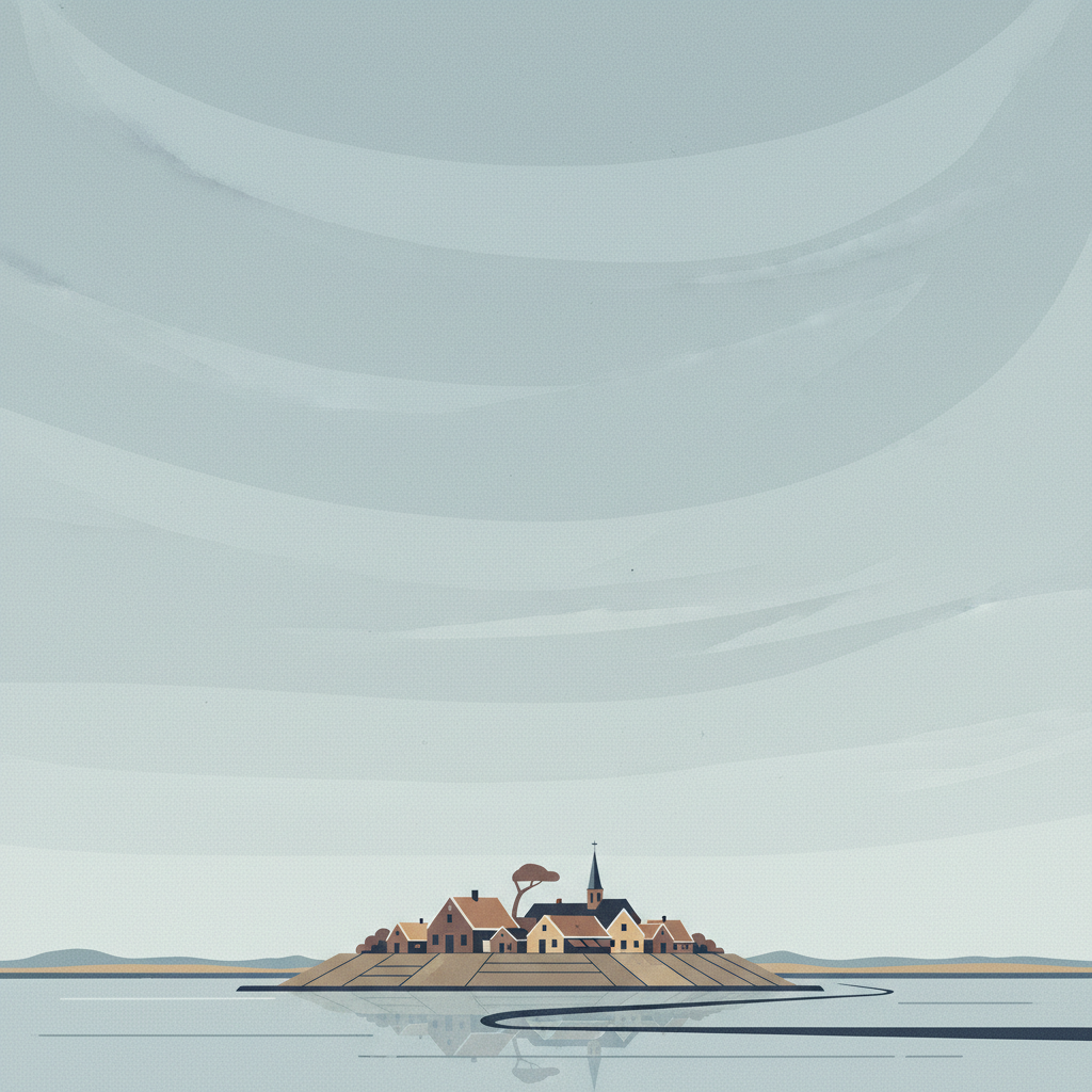 Schokland and Surroundings — illustrated travel poster