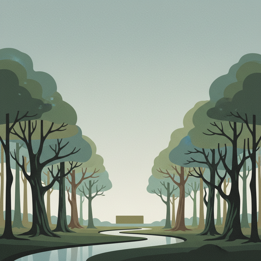 Shirakami-Sanchi — illustrated travel poster