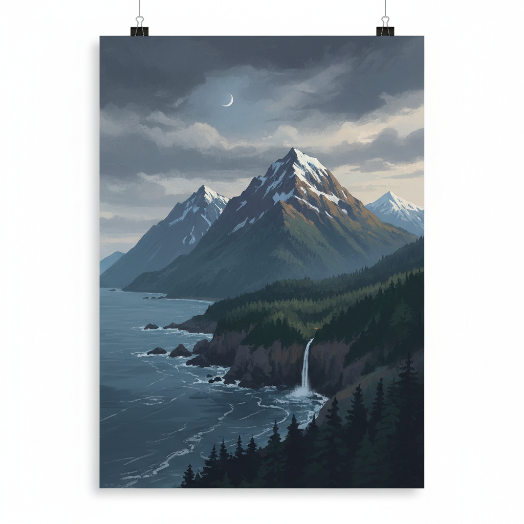 Shiretoko — illustrated travel poster