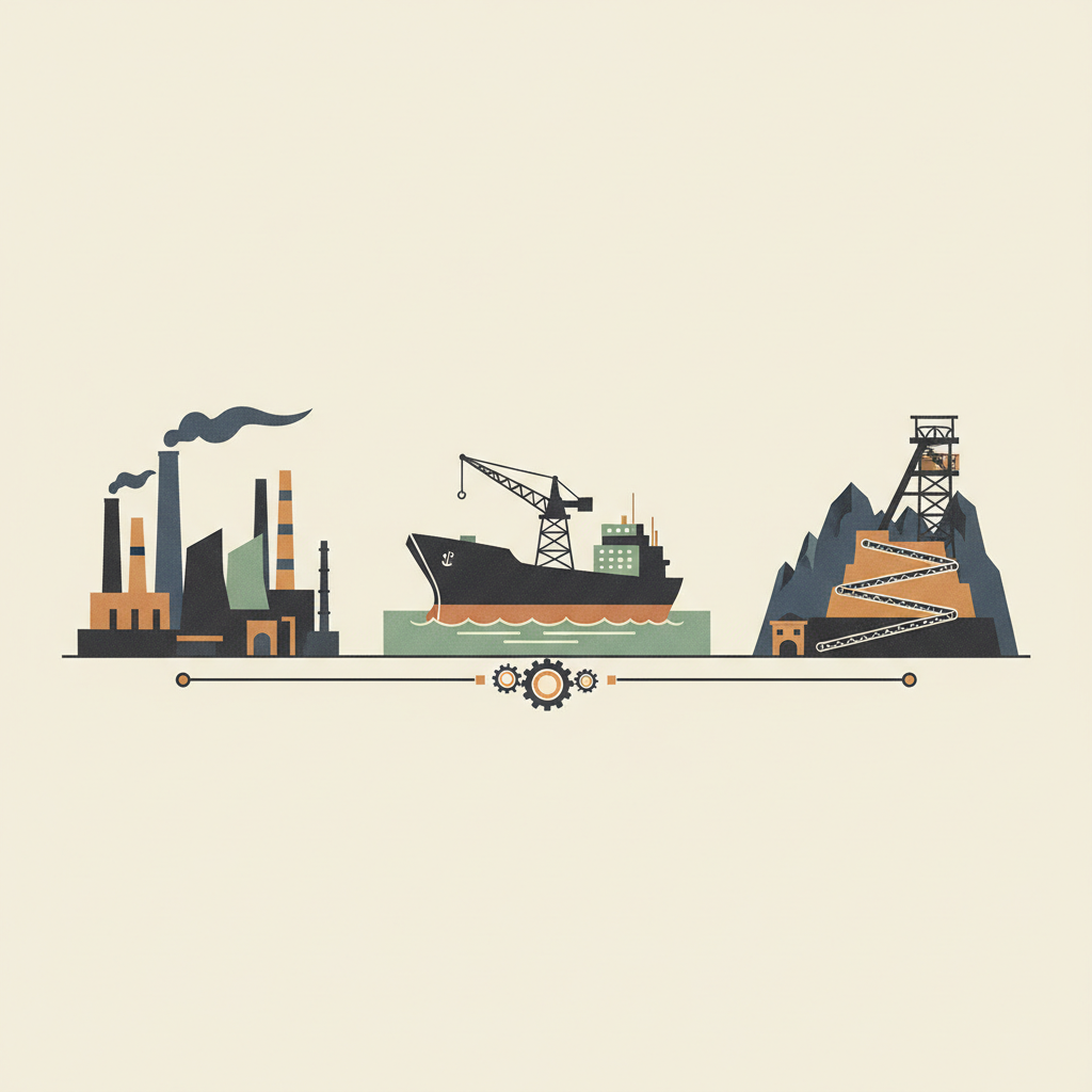 Sites of Japan’s Meiji Industrial Revolution: Iron and Steel, Shipbuilding and Coal Mining — illustrated travel poster