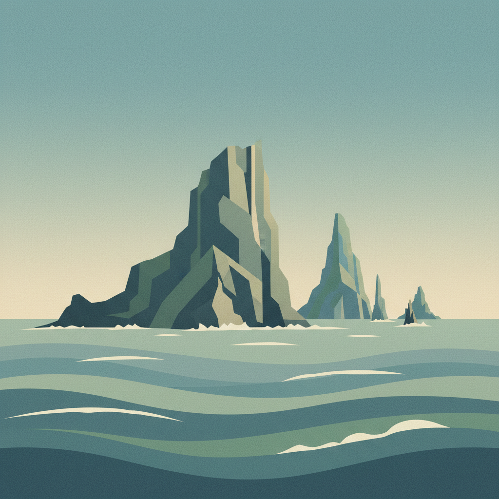 St Kilda — illustrated travel poster
