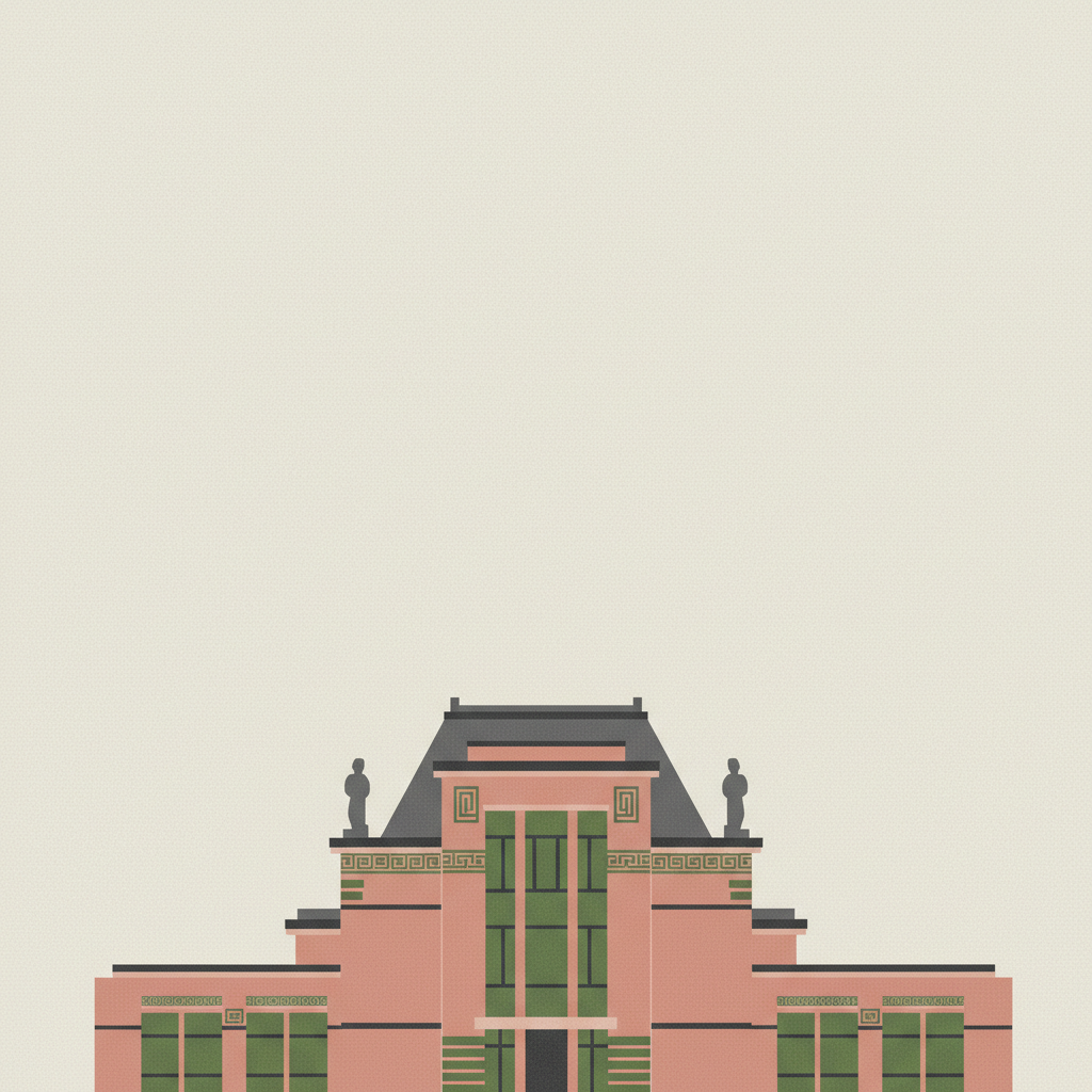 Stoclet House — illustrated travel poster