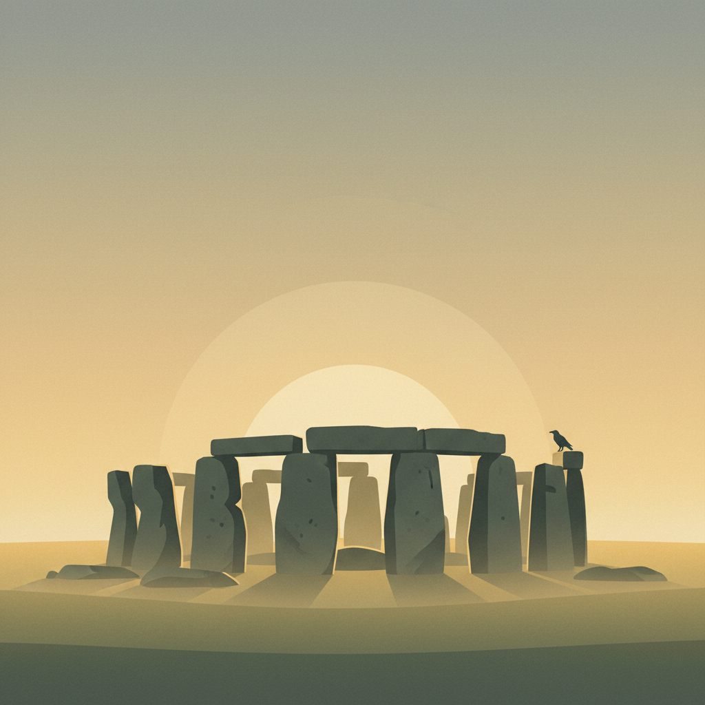 Stonehenge — illustrated travel poster
