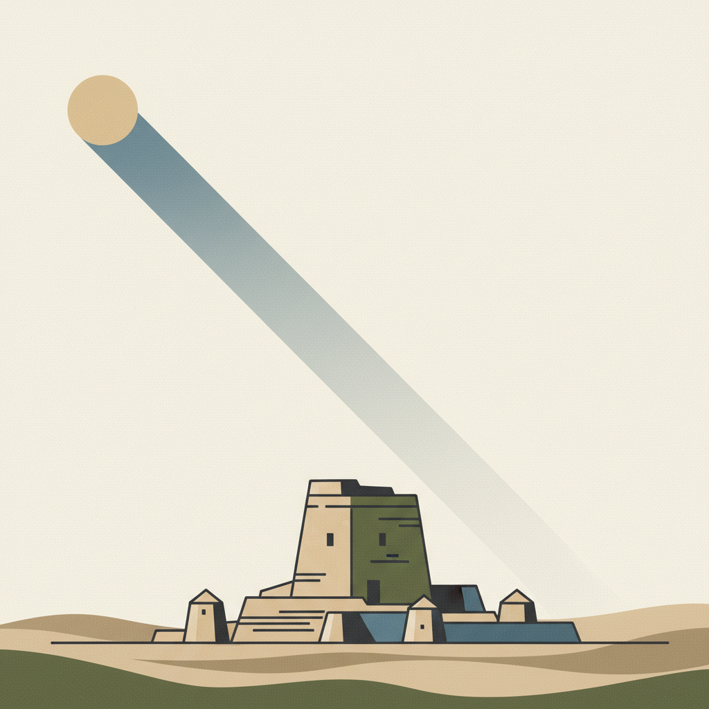 Su Nuraxi di Barumini — illustrated travel poster