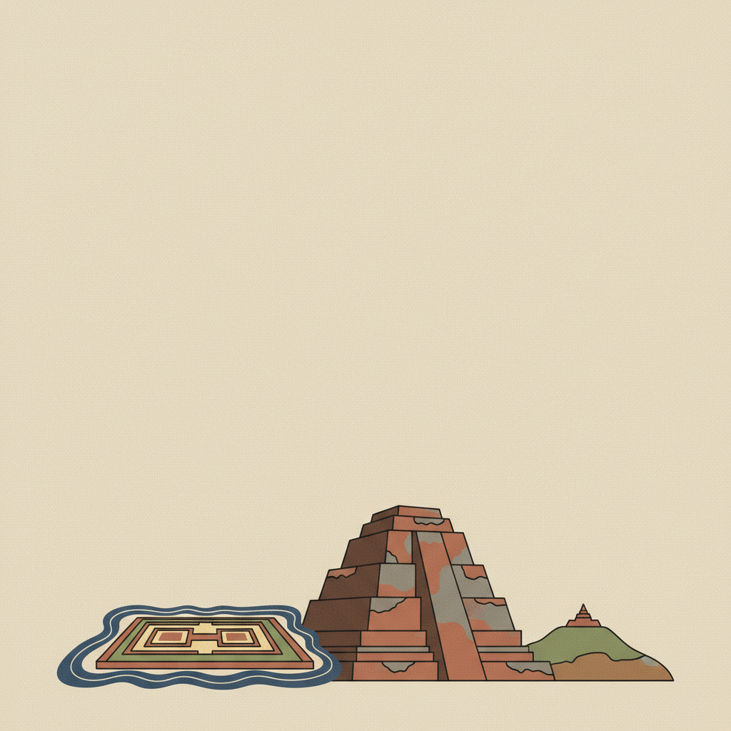 The Ancient Town of Si Thep and its Associated Dvaravati Monuments — illustrated travel poster