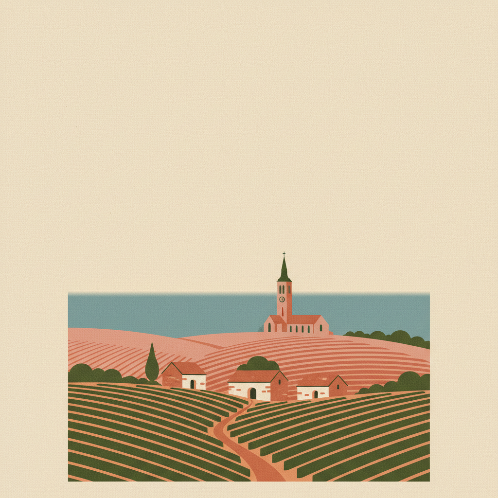 The Climats, terroirs of Burgundy — illustrated travel poster