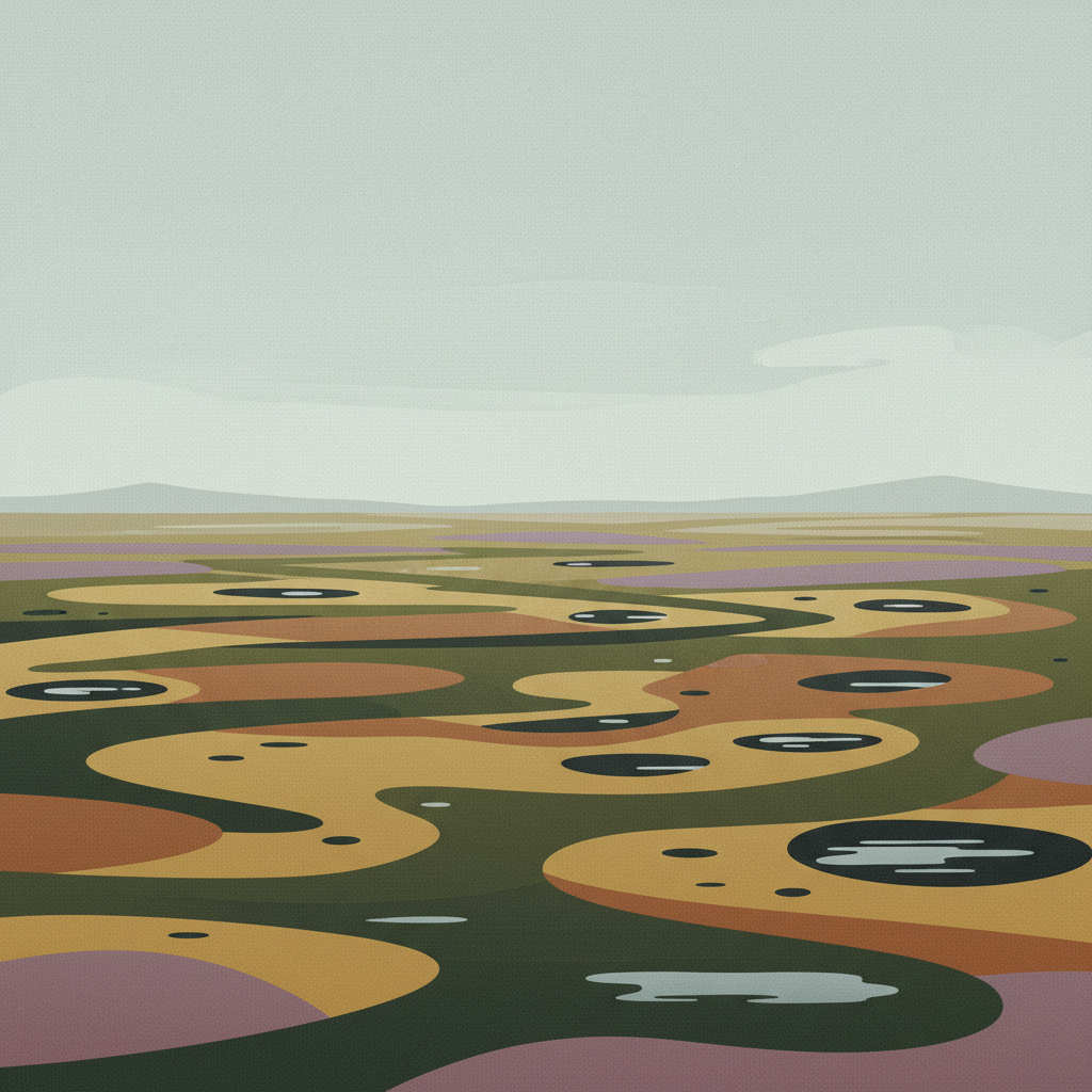 The Flow Country — illustrated travel poster