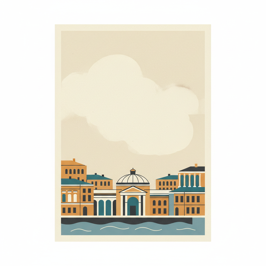 The Historic Centre of Odesa — illustrated travel poster