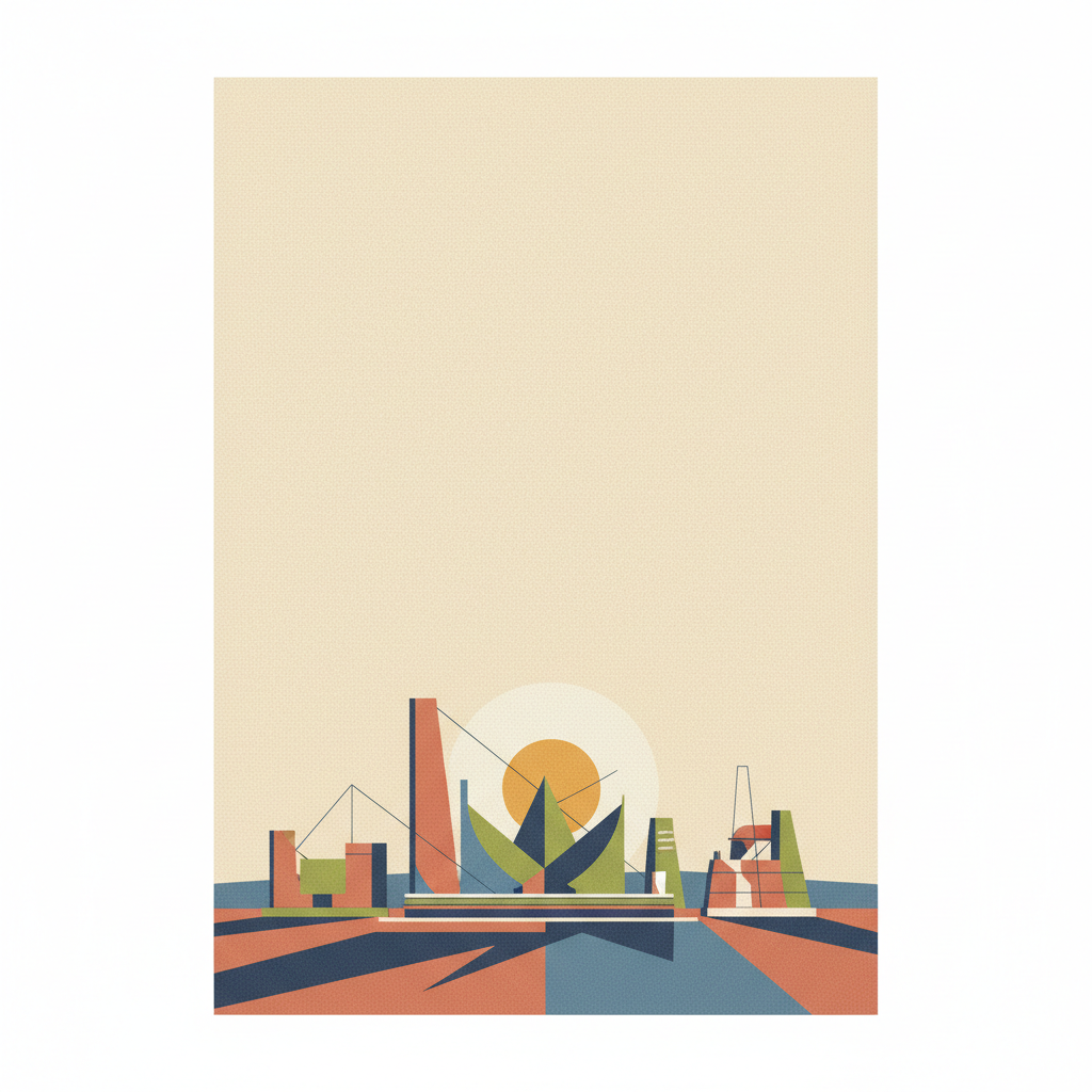 The Jantar Mantar, Jaipur — illustrated travel poster