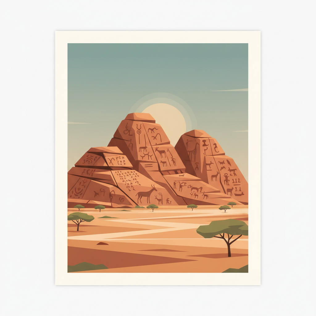 Tsodilo — illustrated travel poster