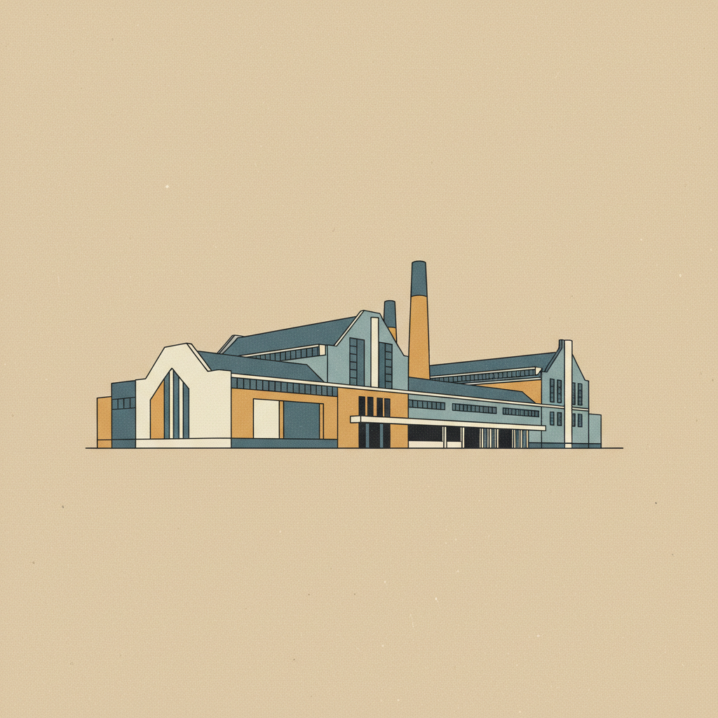 Van Nellefabriek — illustrated travel poster