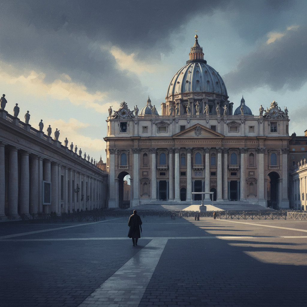 Vatican City — illustrated travel poster
