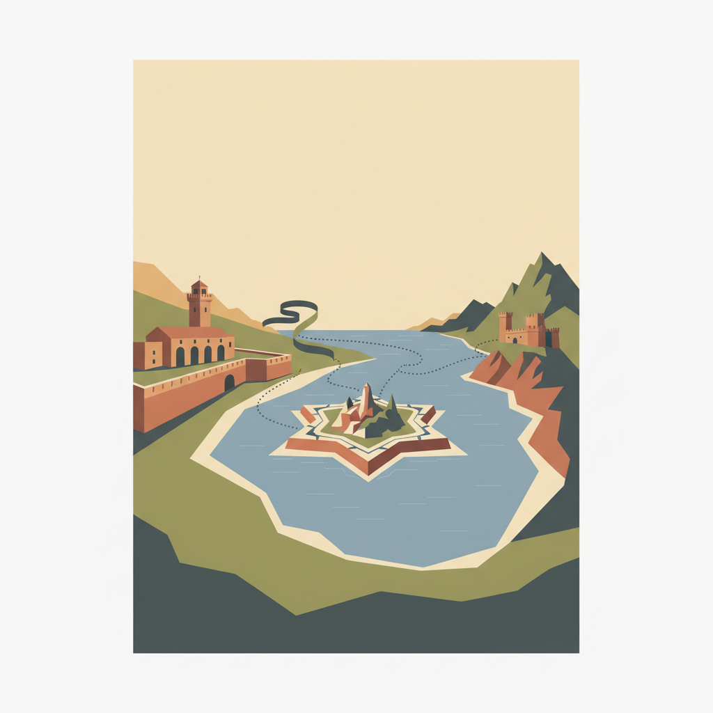Venetian Works of Defence between the 16th and 17th Centuries: Stato da Terra – Western Stato da Mar — illustrated travel poster