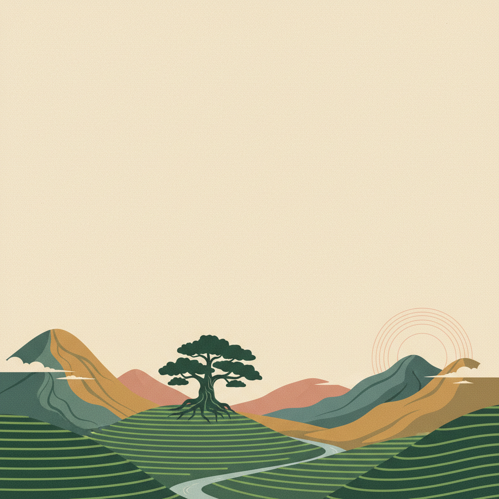 Western Ghats — illustrated travel poster