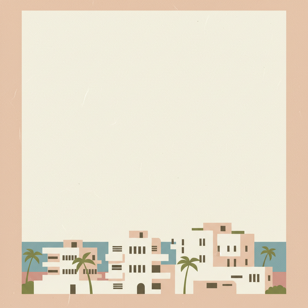 White City of Tel-Aviv – the Modern Movement — illustrated travel poster