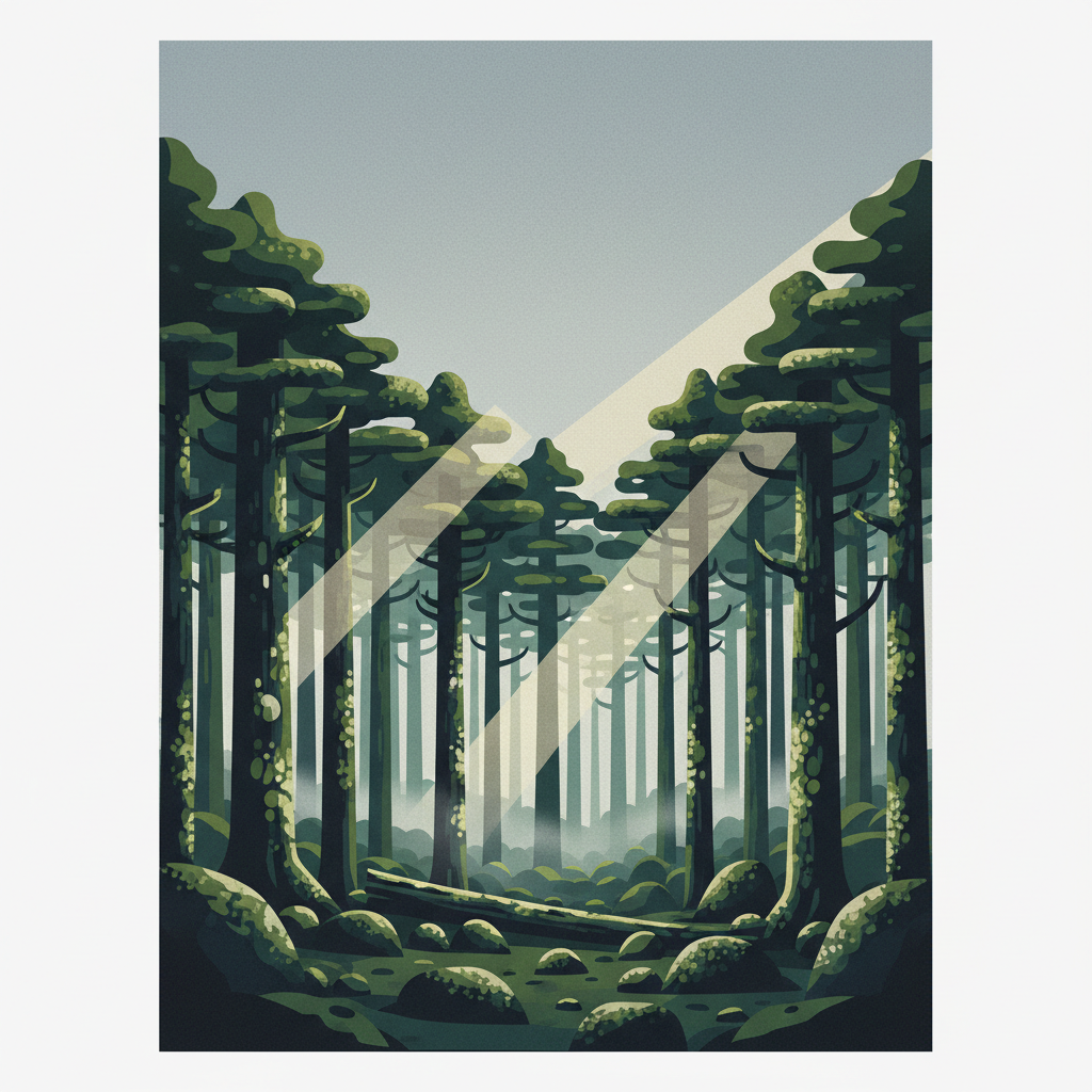 Yakushima — illustrated travel poster